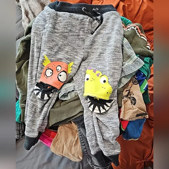 Cat Jack Bottoms Cat Jack 3t Guc Gray Monster Jogger Sweat Pants Poshmark